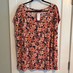 NWT Lane Bryant Floral Print Women's Top